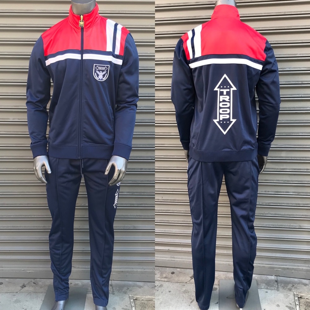 Men’s Troop Red Navy Eagle Tracksuit